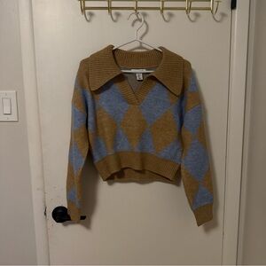 William rast argyle sweater